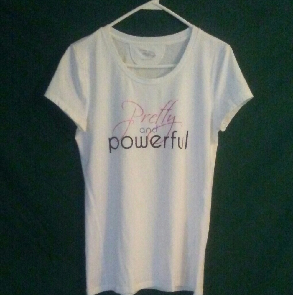 Pretty and Powerful! Athletic shirt.